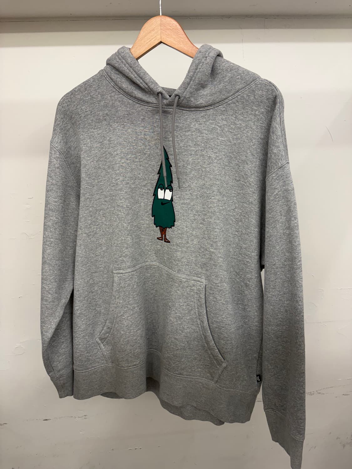 [XL]나이키SB 회색 트리 카툰 프린팅 기모후드티 상품이미지1