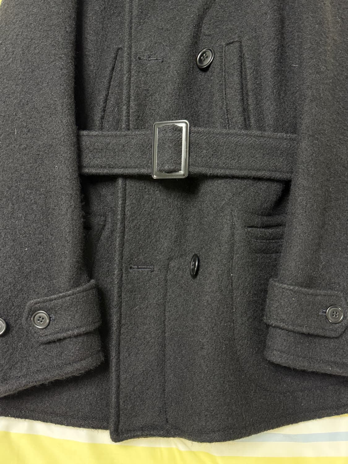 타임원클로딩 엣라코 더블 피코트 블랙 38 상품이미지3