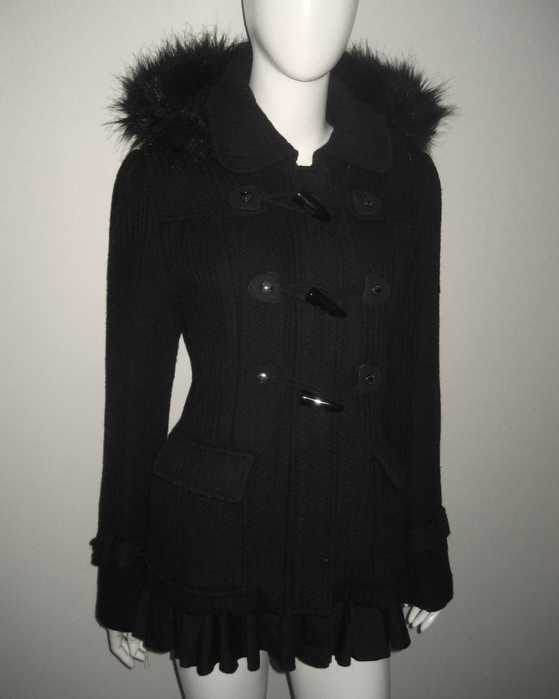 GUESS 게스 퍼 후드 떡볶이 코트 자켓 상품이미지3