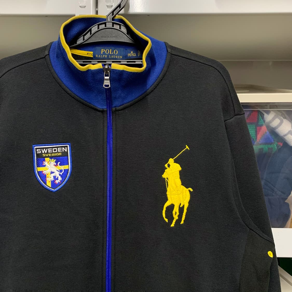 [M] 폴로 랄프로렌 스웨덴 로고 코튼 풀집업 상품이미지1