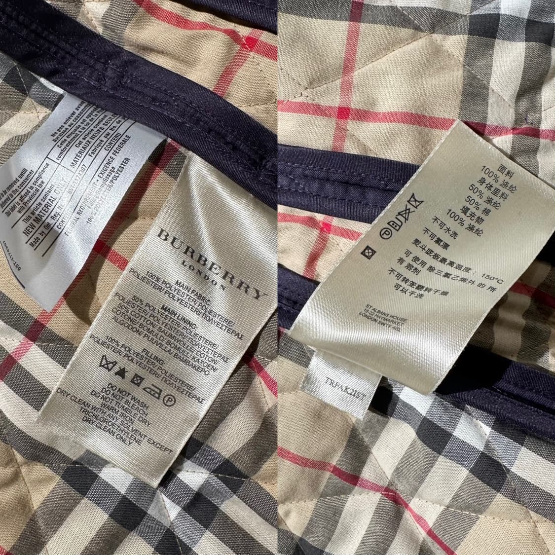 버버리 노바체크 라이닝 벨티드 퀼팅 자켓 상품이미지10