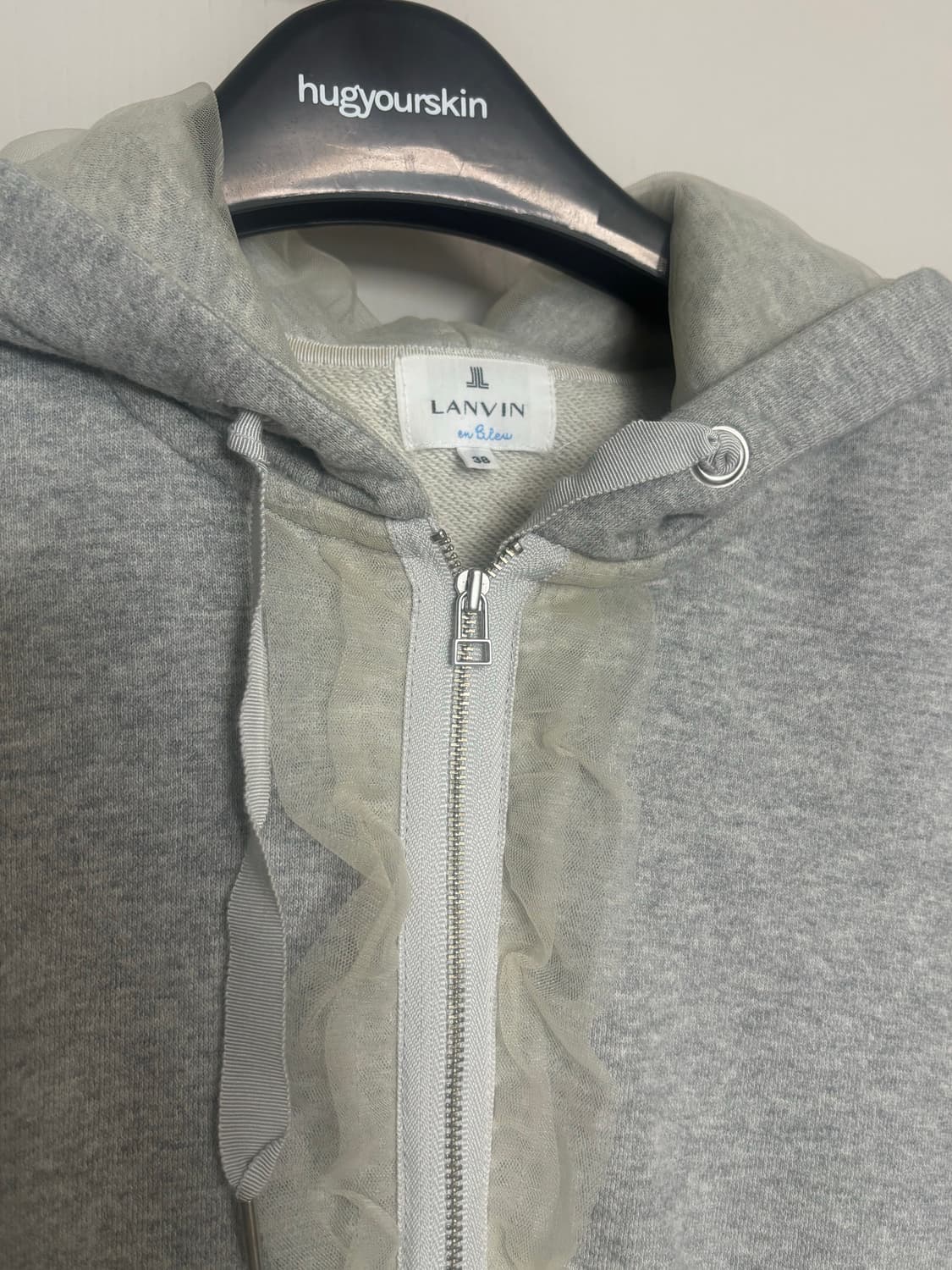 [랑방 LANVIN] yayoituu 빈티지 레이스 유니크 후드 집업 상품이미지8