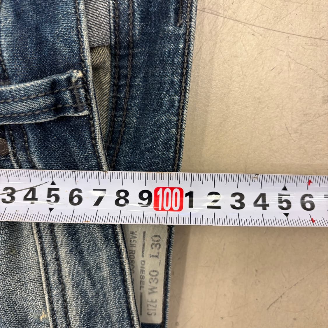 디젤 워싱 데미지 데님 팬츠 상품이미지5