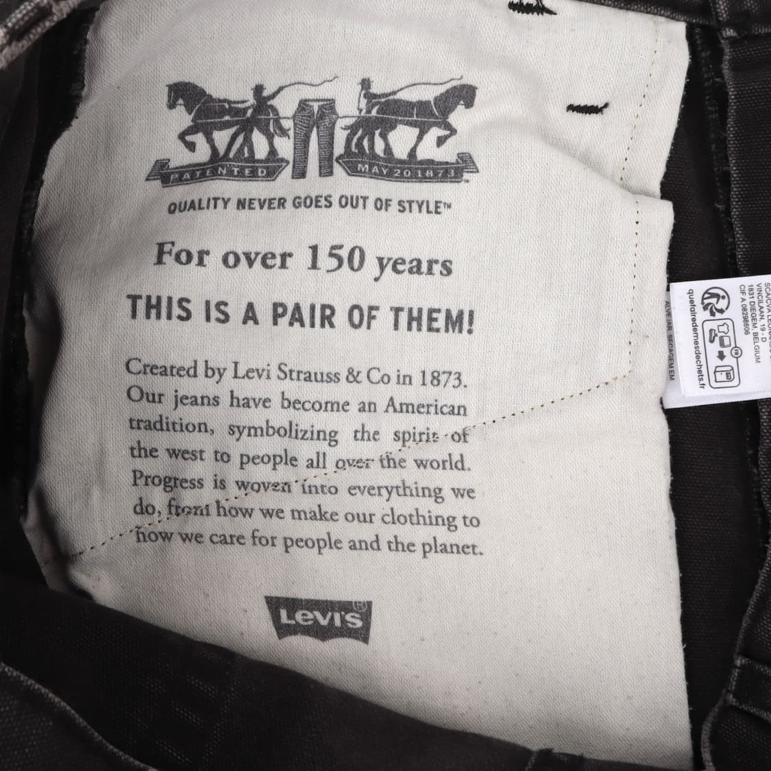 리바이스 페이드 더블니 카펜터 워크팬츠 상품이미지7