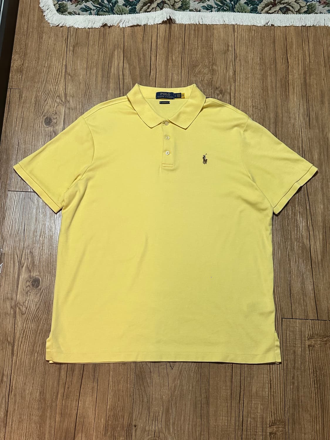 폴로랄프로렌 QR 기능성 카라티셔츠/L/옐로우 상품이미지2