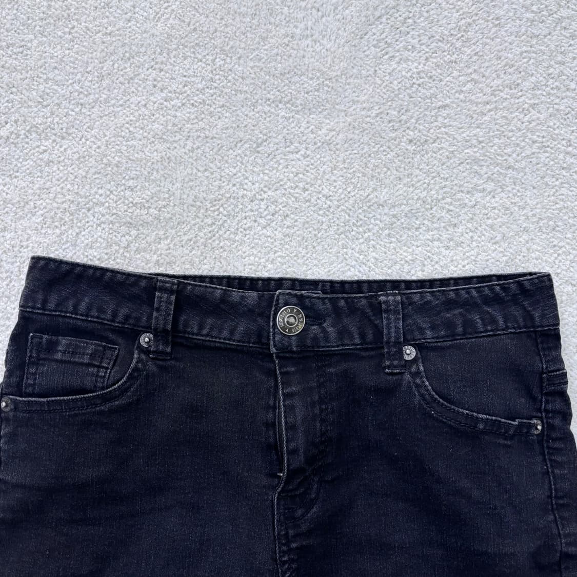 27 게스 여성 흑청 데님 반바지 0313E 상품이미지5