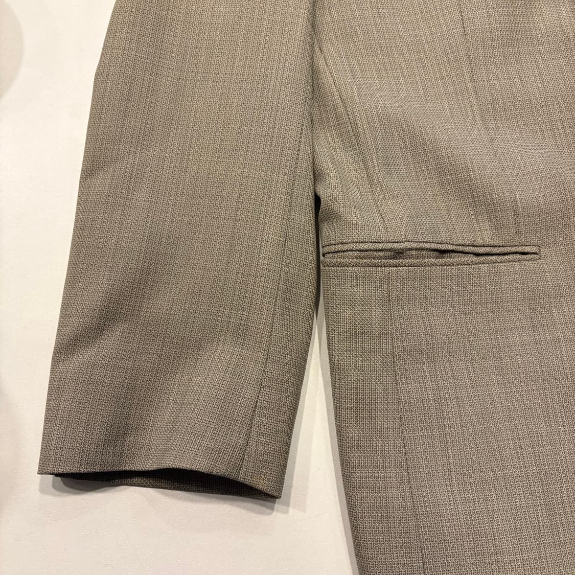 [38R] 입생로랑 뿌르 옴므 베이지 블레이저 남성 정장 자켓 D801 상품이미지4