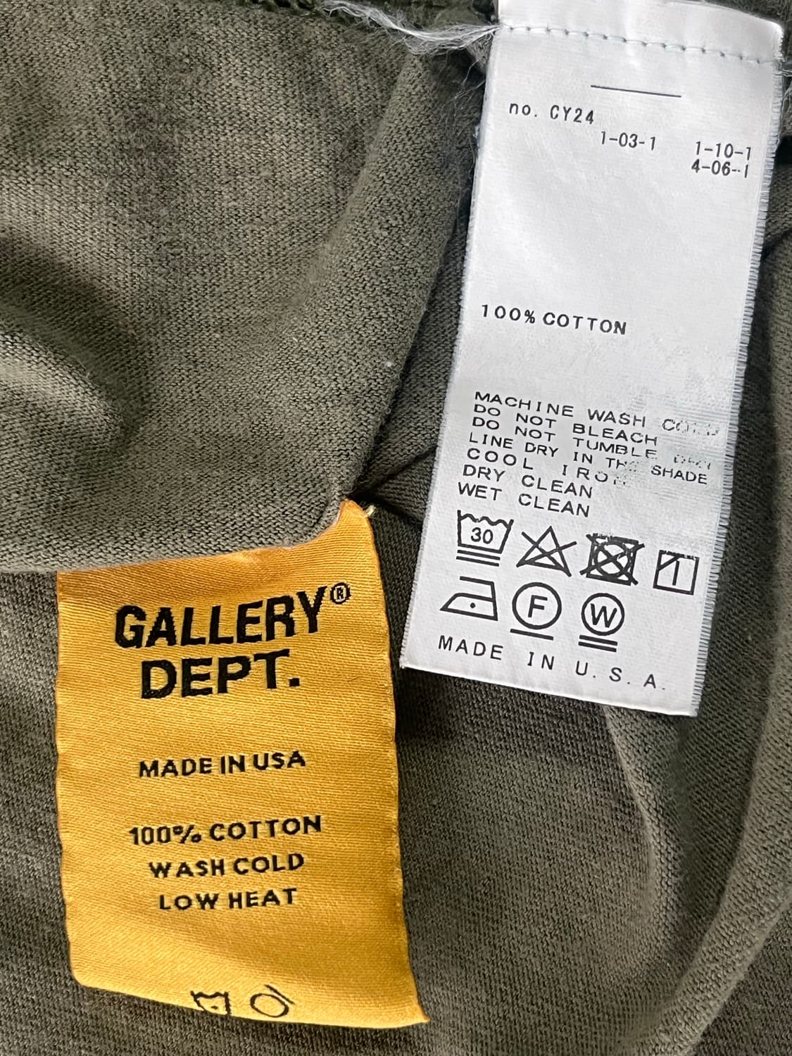 [L] 갤러리 디파트먼트 프렌치로고 롱슬리브 카키 상품이미지7