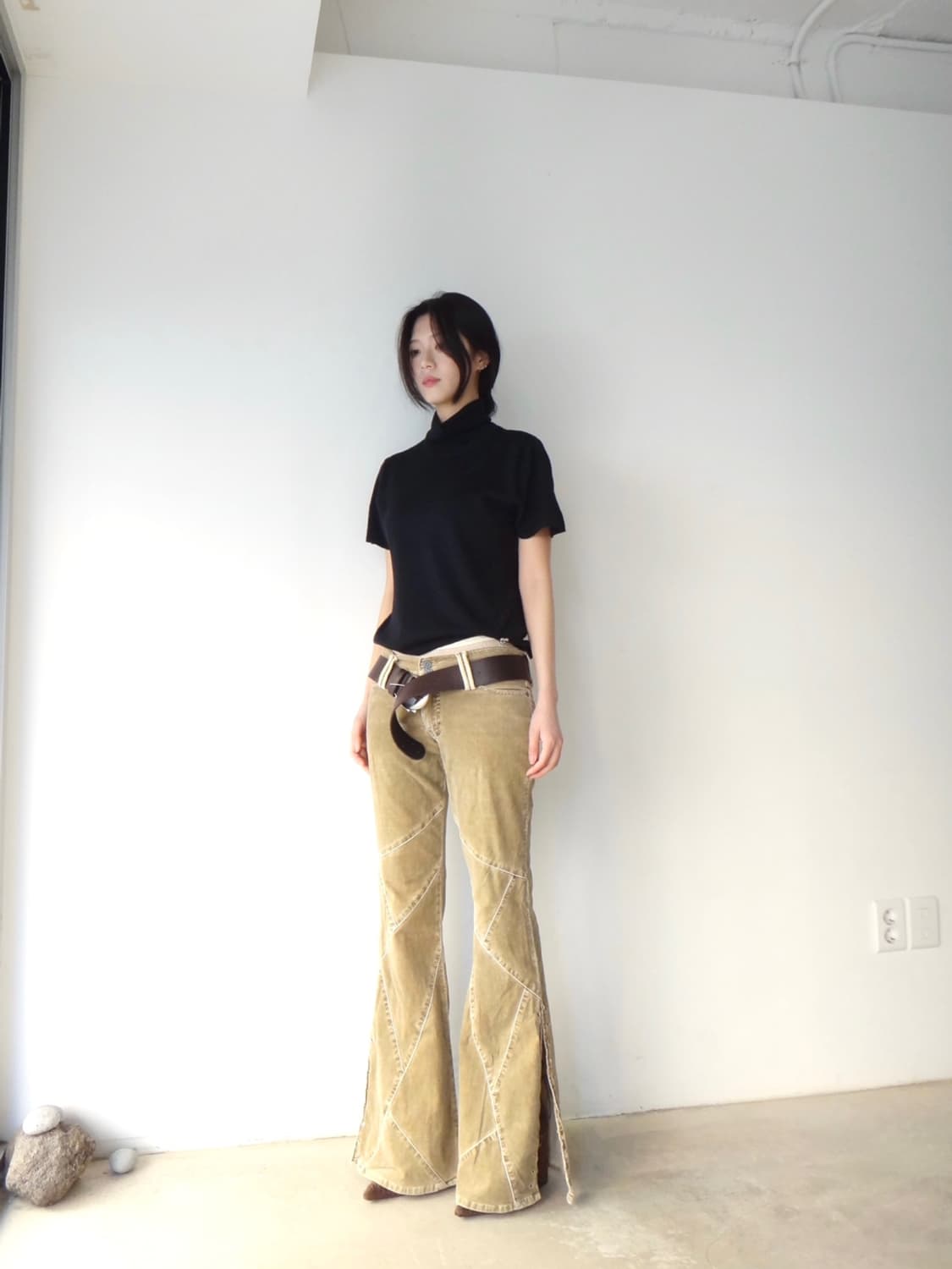 Side punching slit corduroy pants  상품이미지5