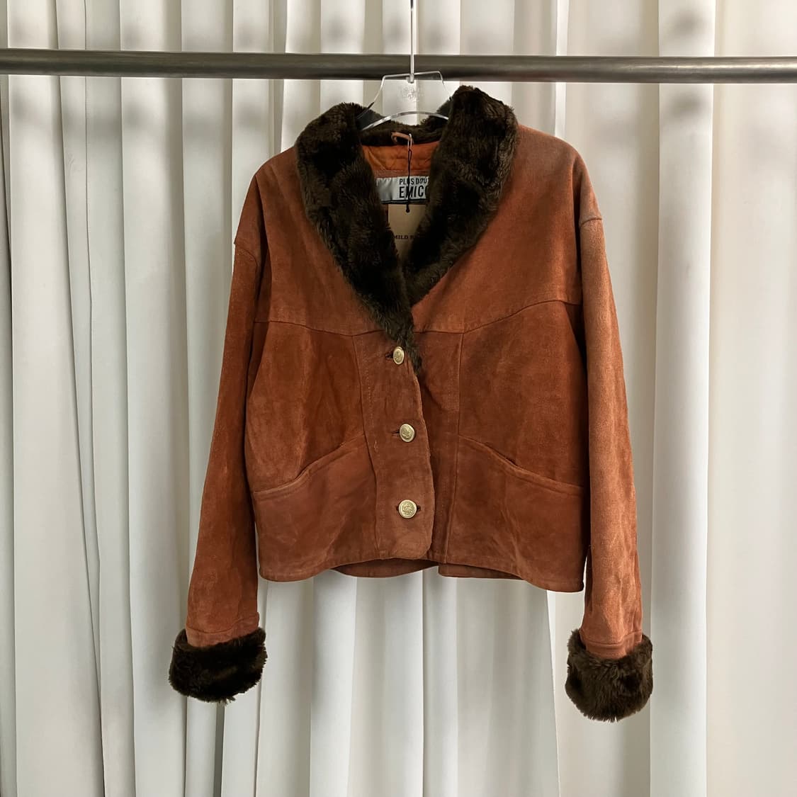 JPN VTG 빈티지 스웨이드 퍼 자켓 상품이미지1