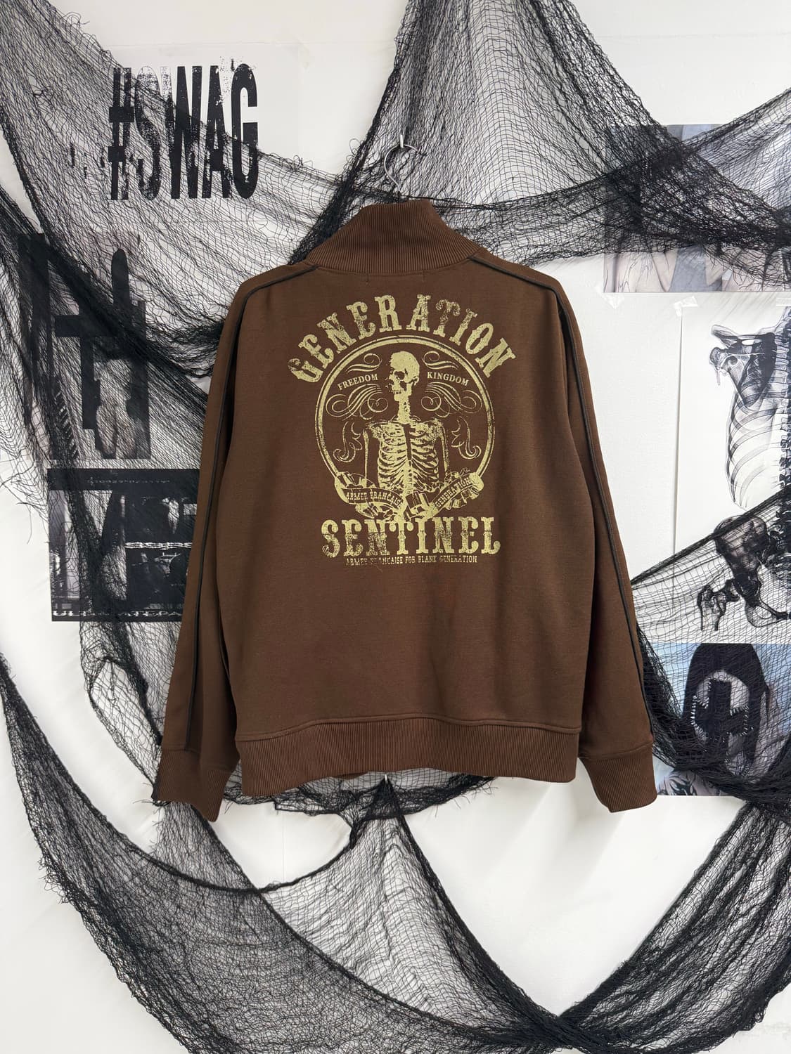 Punk mood skull printing jersey 상품이미지1