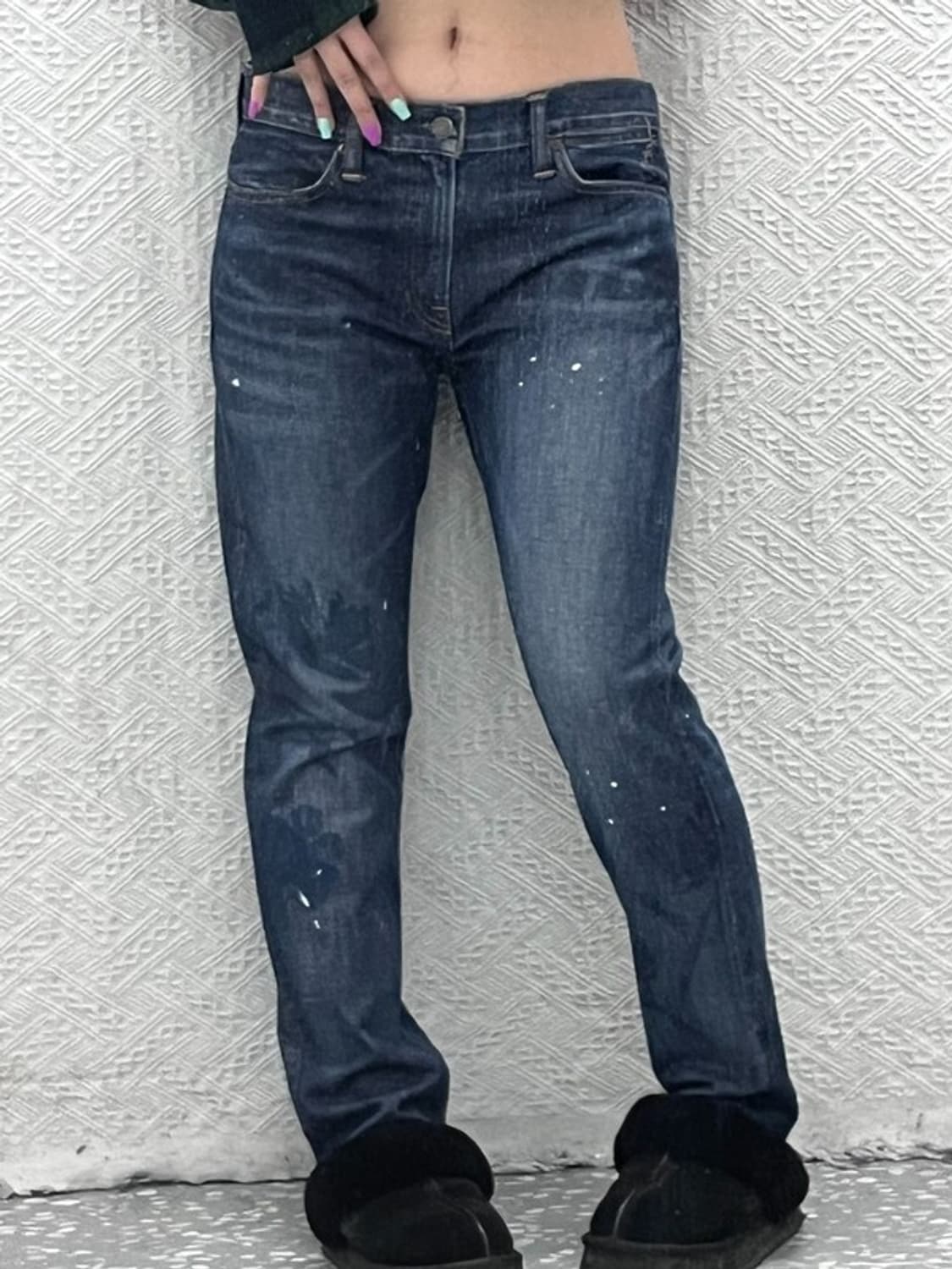 폴로 랄프로렌 유니크 커스텀 페인팅 데님 팬츠 28인치 C06908 상품이미지1