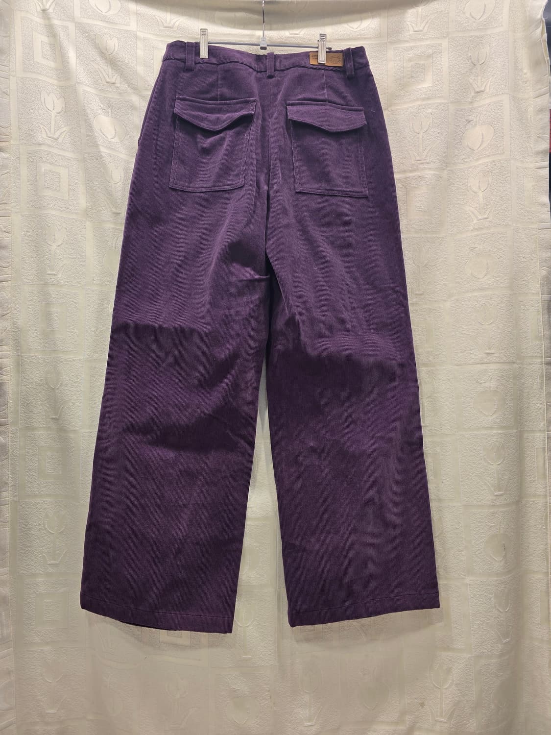 거의새거) 아비에무아 Avie Muah 퍼플 코듀로이 와이드 팬츠 3사이 상품이미지5