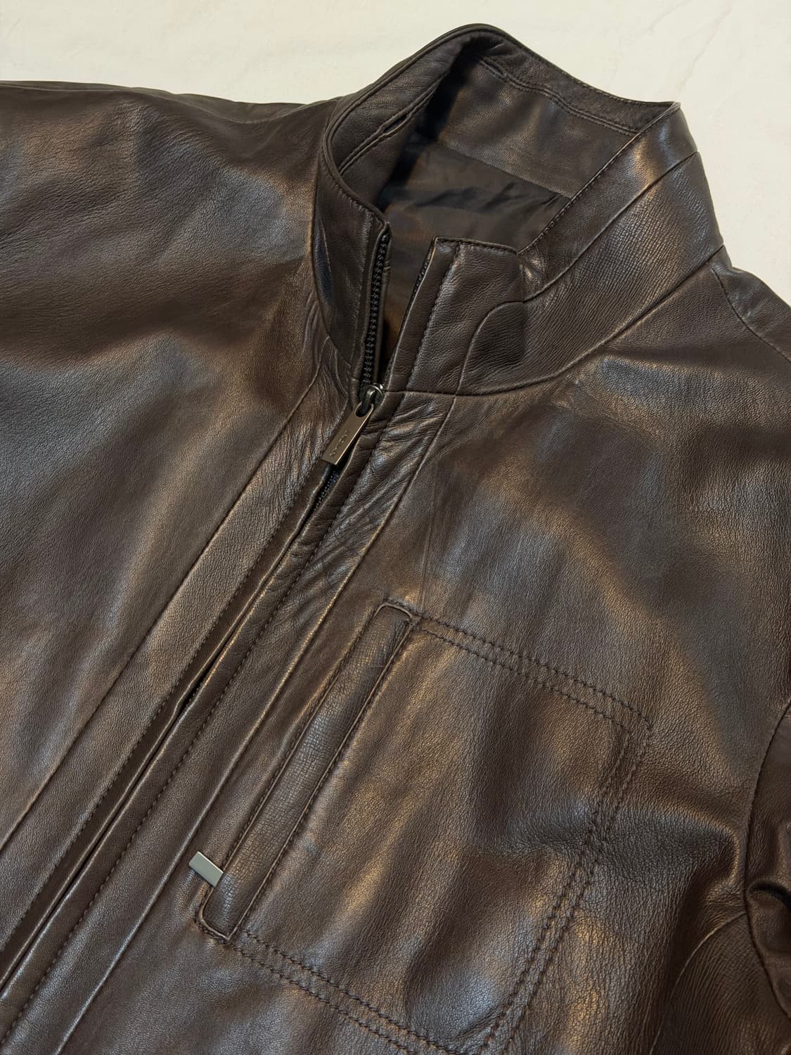 빈티지 램스킨 가죽자켓 레더자켓 브라운 상품이미지2
