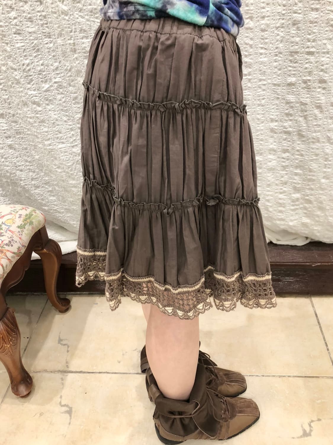 Dusty Cocoa Cancan Skirt 상품이미지5