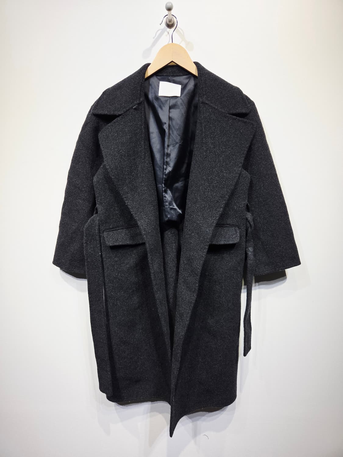 OUR 울 캐시미어 벨티드 롱 코트 상품이미지2