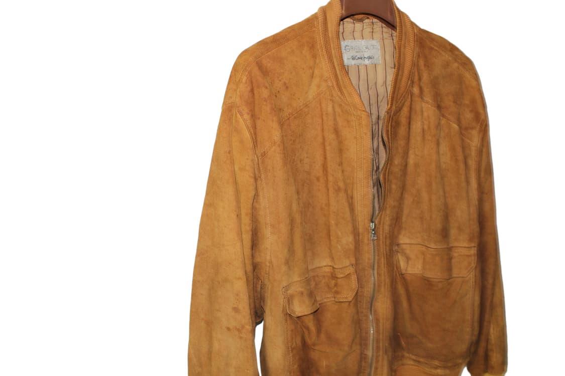 1990s USA FRATELLI GALLOTTI 카우레더 스웨이드 자켓 상품이미지6