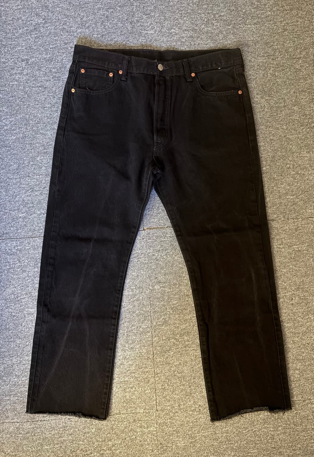 [W36 L32] 리바이스501 블랙 데님팬츠/ 17 상품이미지1