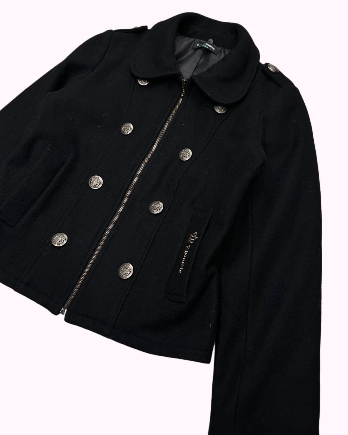 POM PONETTE logo botton zip-up jakcet 상품이미지2