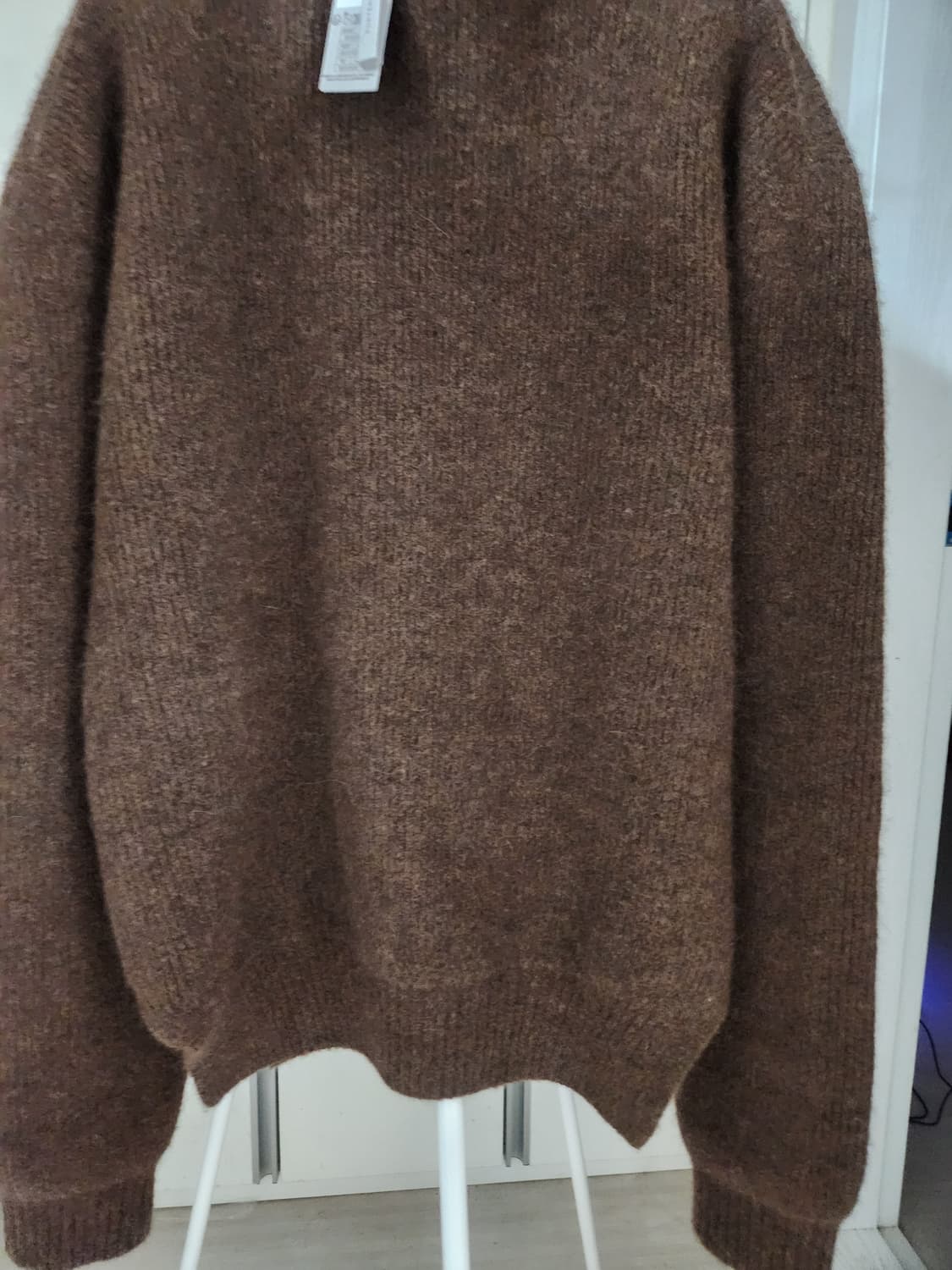 릭오웬스 헤비 알파카 피셔맨 타바드 브라운  상품이미지6