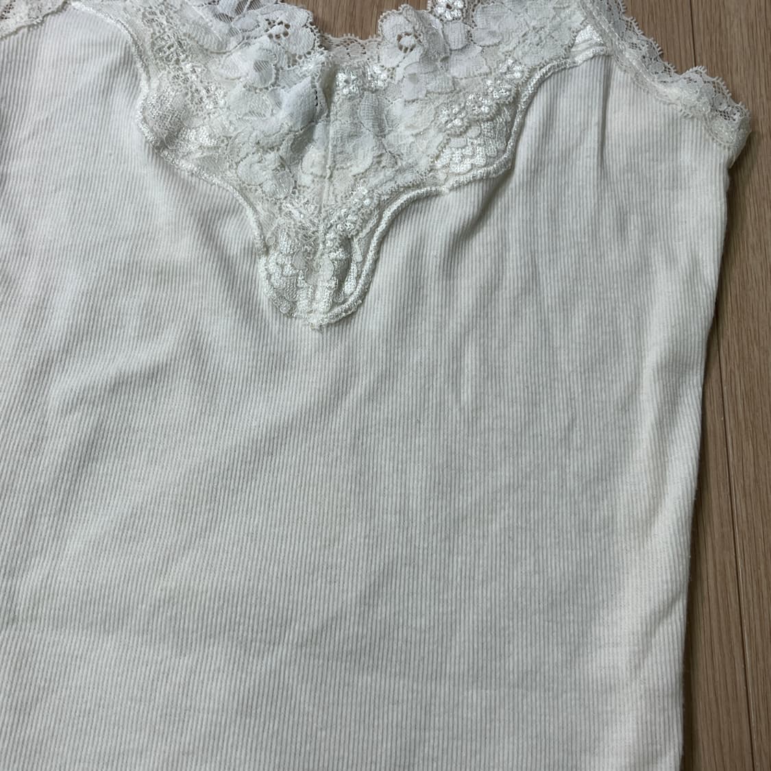 빈티지 | 아이보리 레이스 나시 슬리브리스 모리걸 오리엔탈 히메갸루 이너 상품이미지2