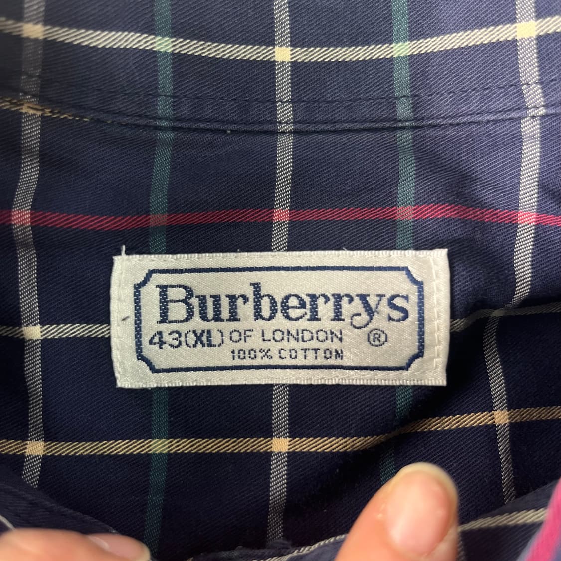105 버버리 빈티지 체크 코튼 셔츠  상품이미지3