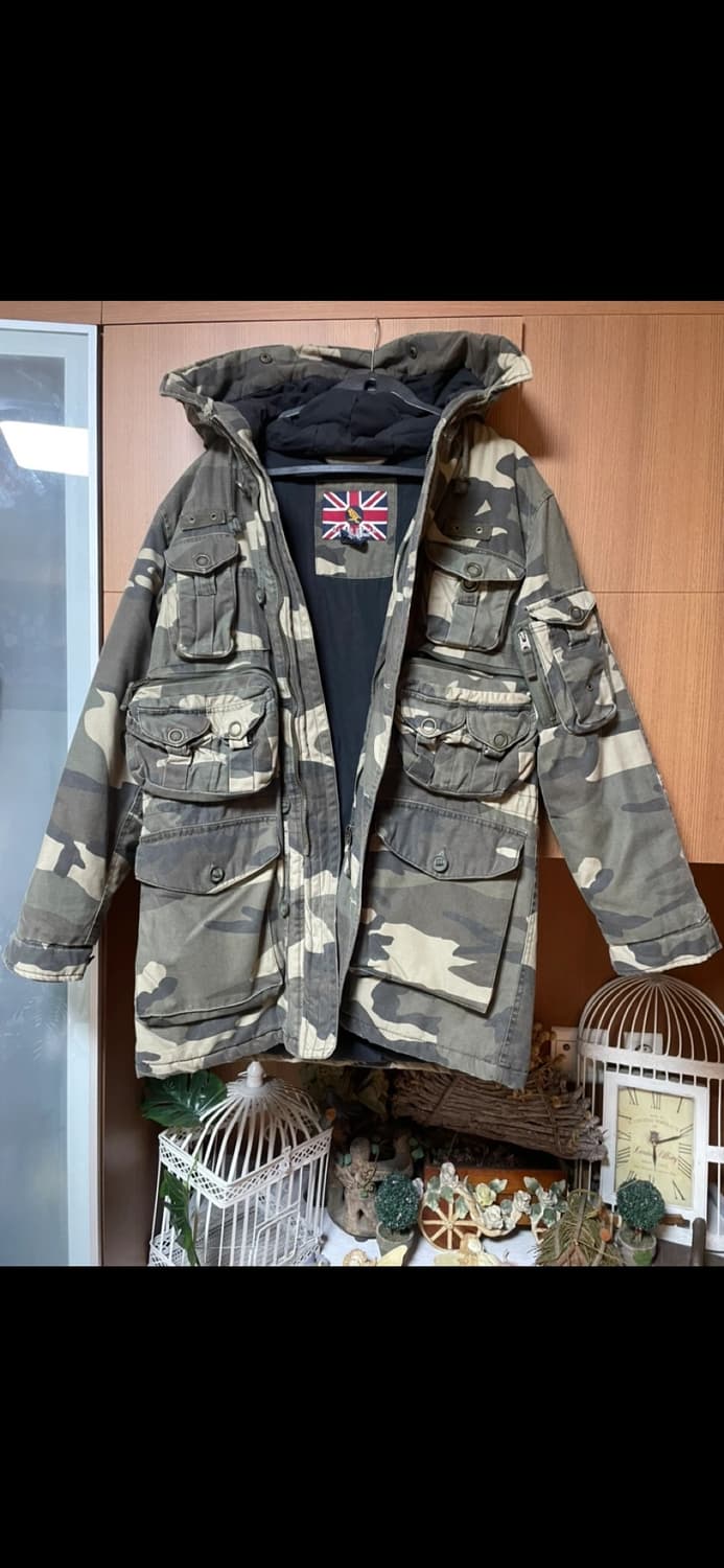 빈티지 밀리터리 후드점퍼 야상 상품이미지1