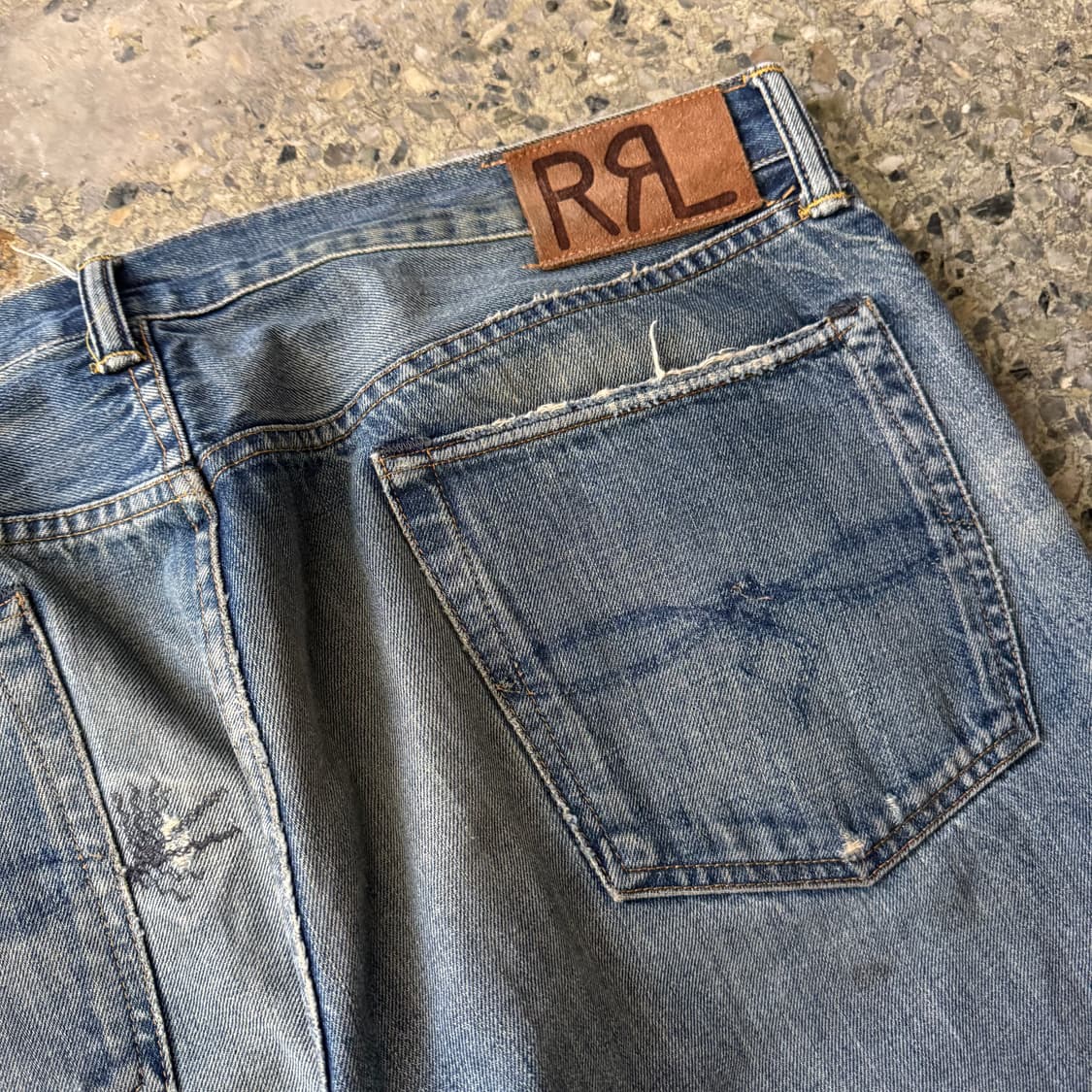 [38] RRL 더블알엘 로우스트라이트 더스트볼 셀비지 데님 팬츠 상품이미지9