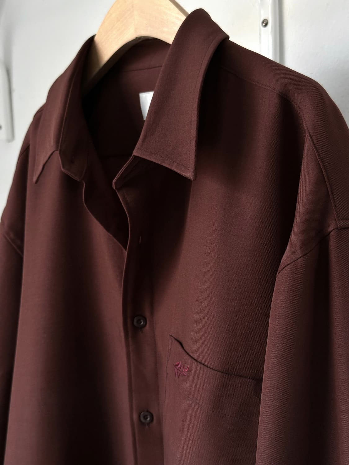 JPN made poly twill fabric stitch shirt 상품이미지2