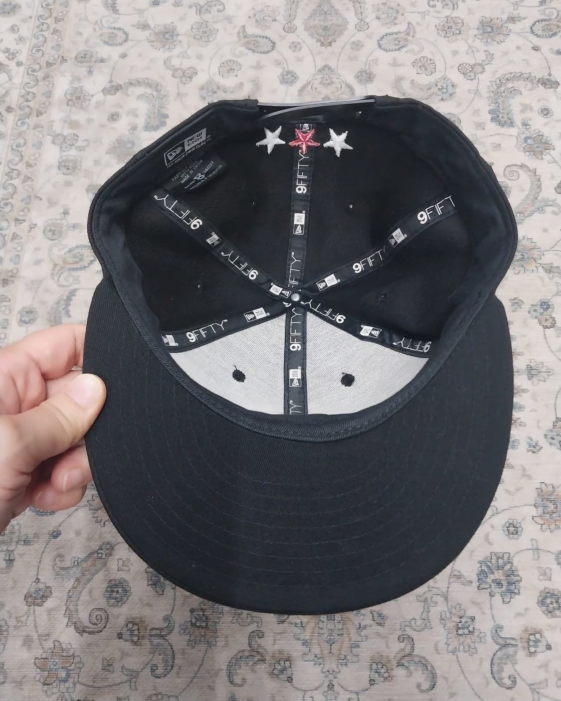 뉴에라 9FIFTY 스냅백 블랙 레드 스타 상품이미지6