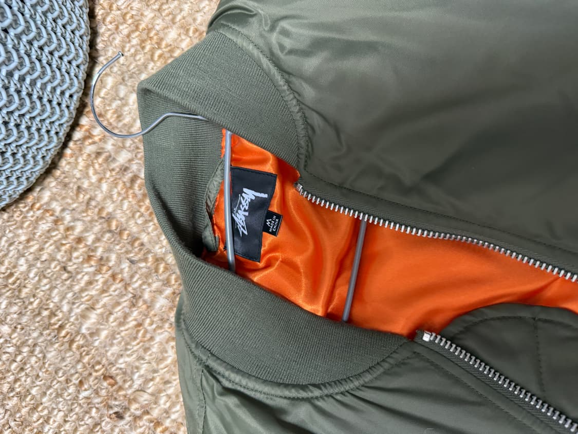 스투시 x CDG MA-1 자켓 올리브 상품이미지4