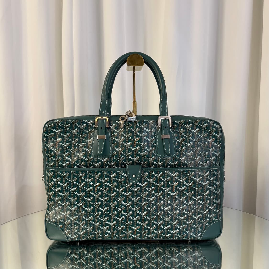 고야드 암바사드 도큐먼트 케이스 MM 그린 상품이미지1