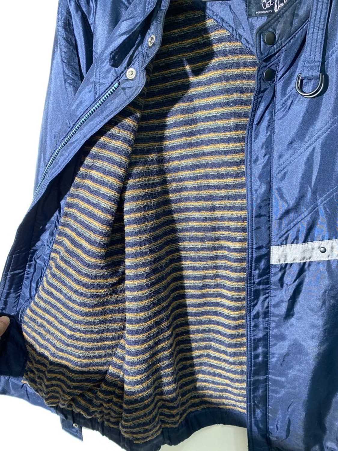 out wear 바이커 블루종 상품이미지3