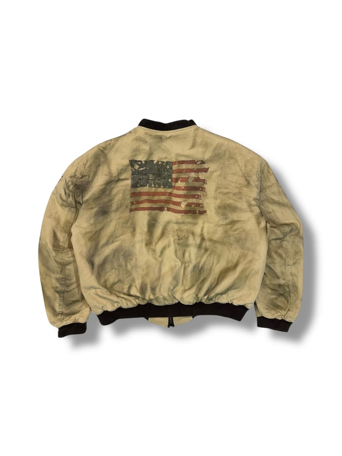 언더마이카 고 애프터 탑건 아메리칸 플래그 봄버 자켓 (XL)   상품이미지5