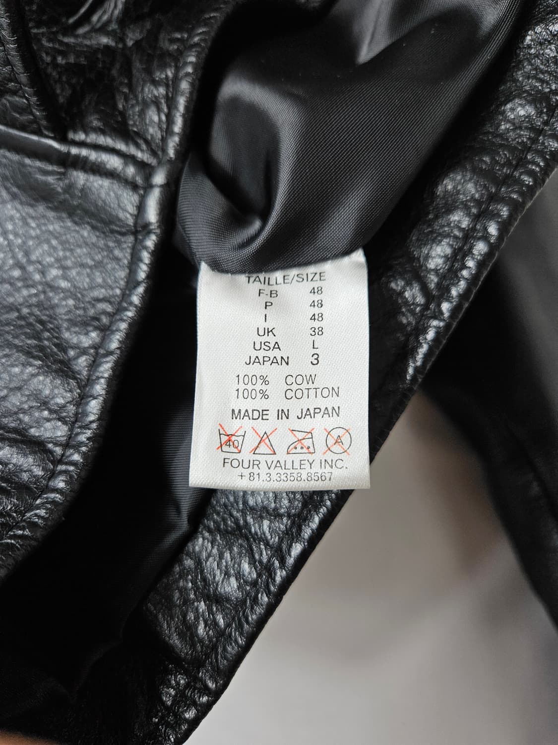 WO 일본 소가죽 리얼레더 라이더 바이커자켓 JP 여성 L 상품이미지4