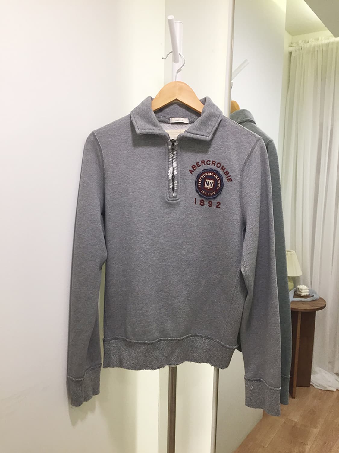 여성 아베크롬비 카라 반집업 맨투맨 100 상품이미지5