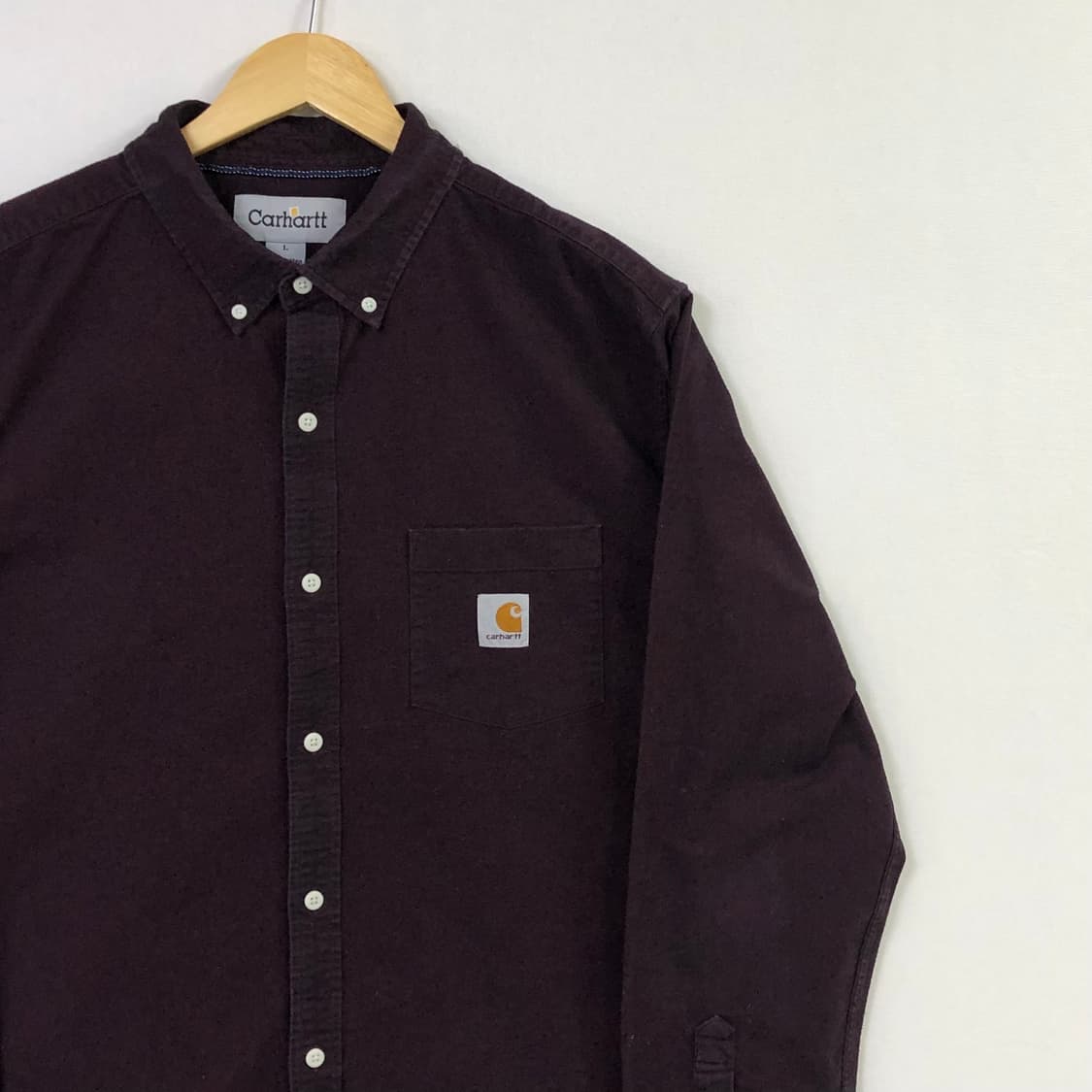 L 칼하트 버건디 워크 셔츠 상품이미지1
