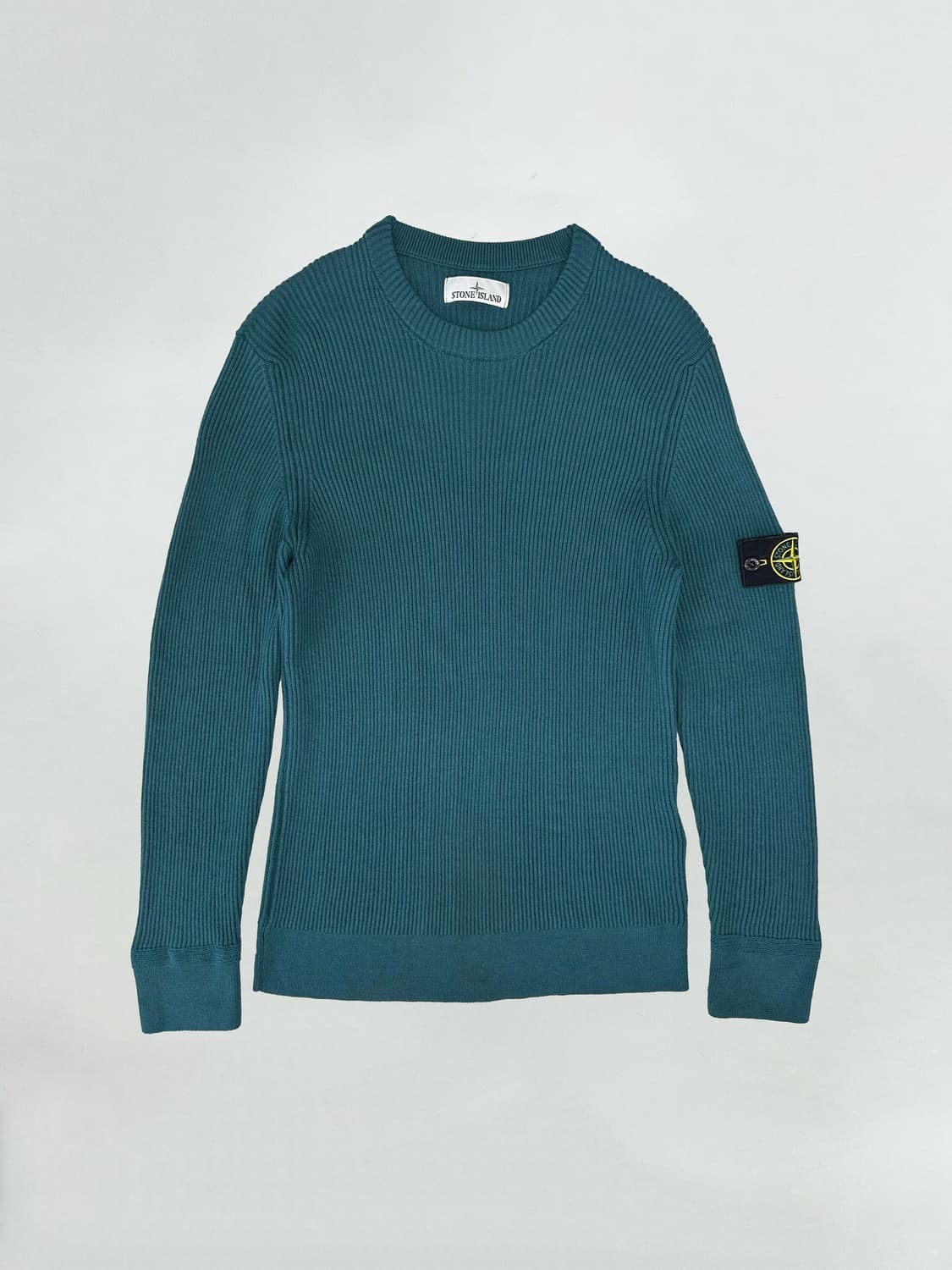 스톤아일랜드 풀 립 울 크루넥 니트 딥 제이드 상품이미지1