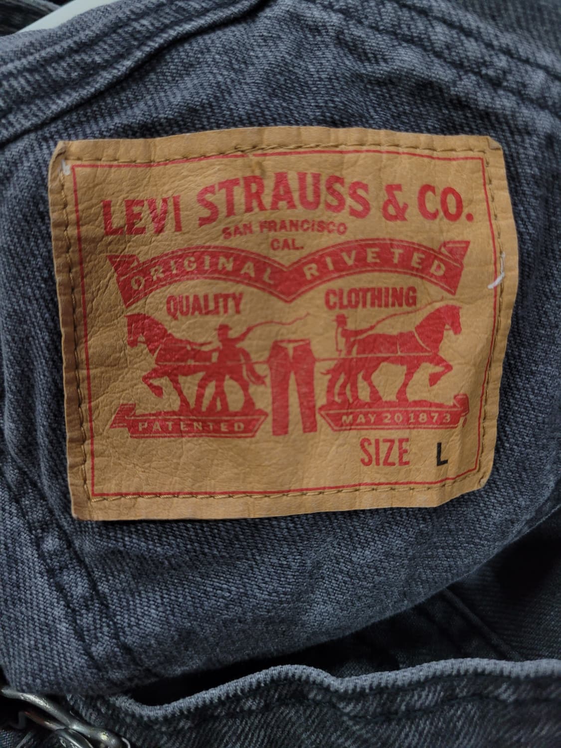 리바이스 빈티지 흑청 와이드 데님 오버롤 점프슈트 상품이미지6