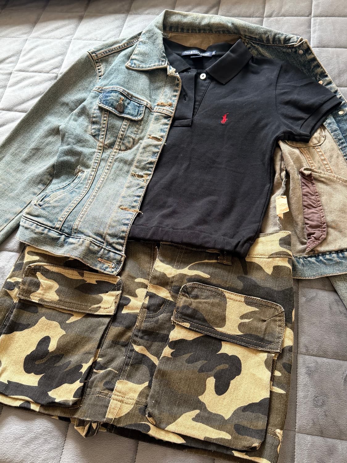 빈티지 폴로 코디 세트 상품이미지1