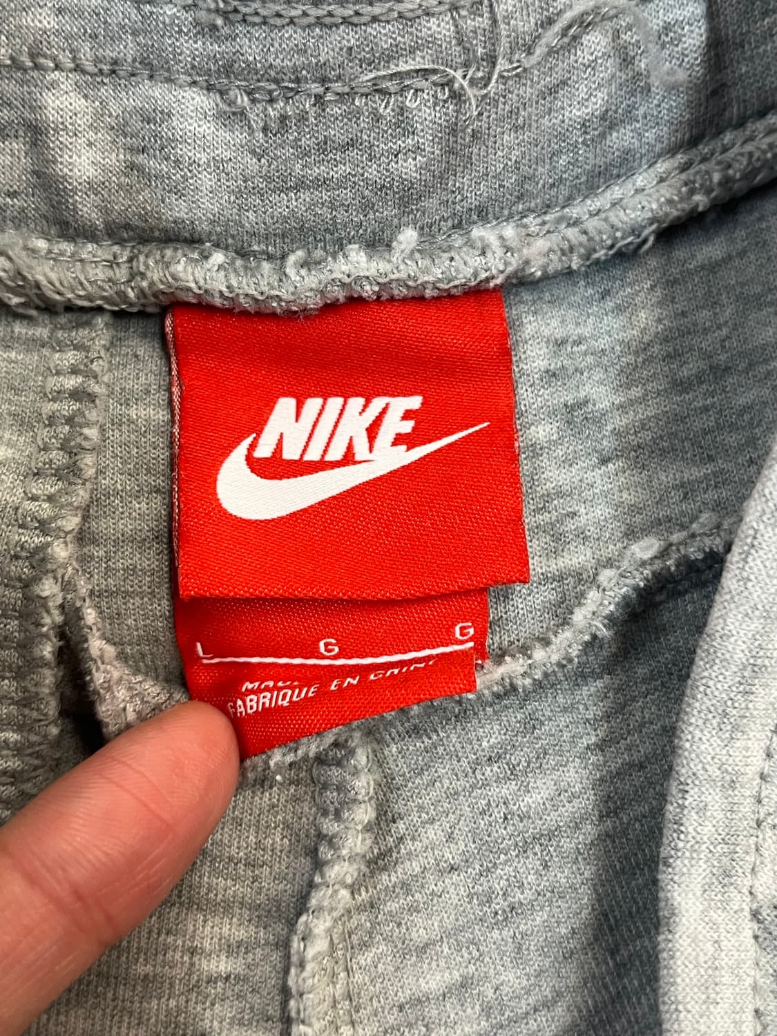 나이키 스웻 하프 팬츠 그레이 L #csz4087 상품이미지3