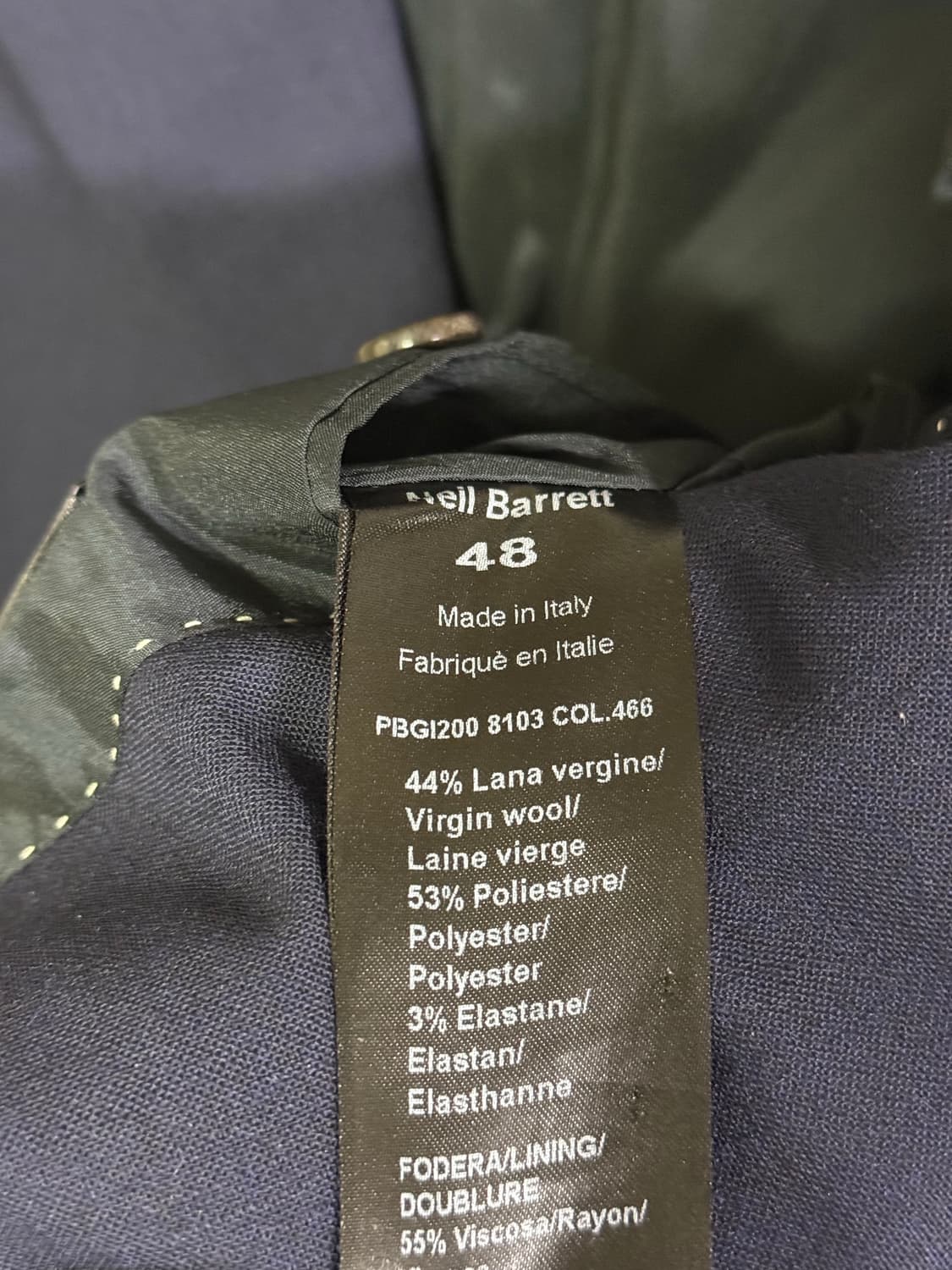 닐바렛  3버튼 더블 브레스티드 네이비 (neil barrett) 상품이미지8