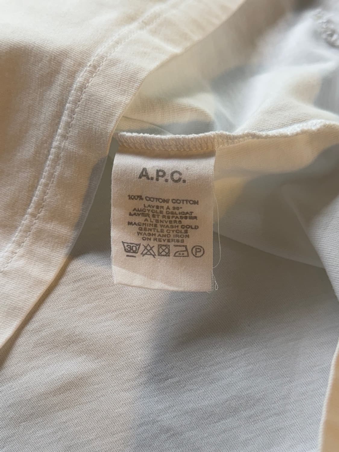 APC 아페쎄 반팔티셔츠 남성100-105 상품이미지8