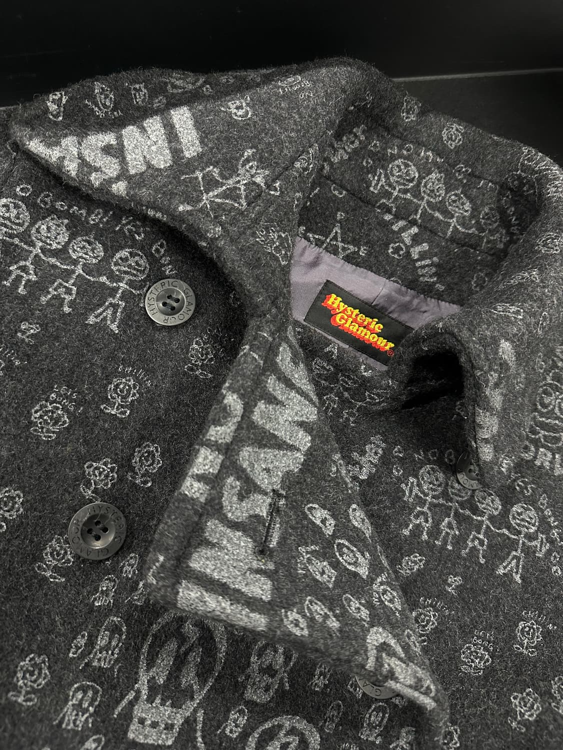 히스테릭글래머 스컬 숏 코트 상품이미지4