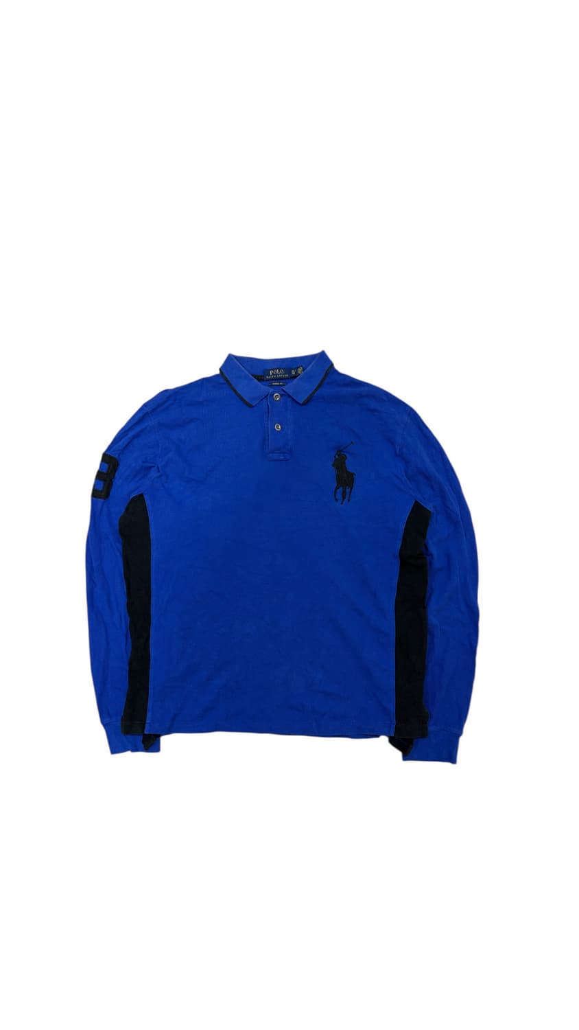 폴로 랄프로렌 빅포니 긴팔 카라티 네이비 블랙 상품이미지2