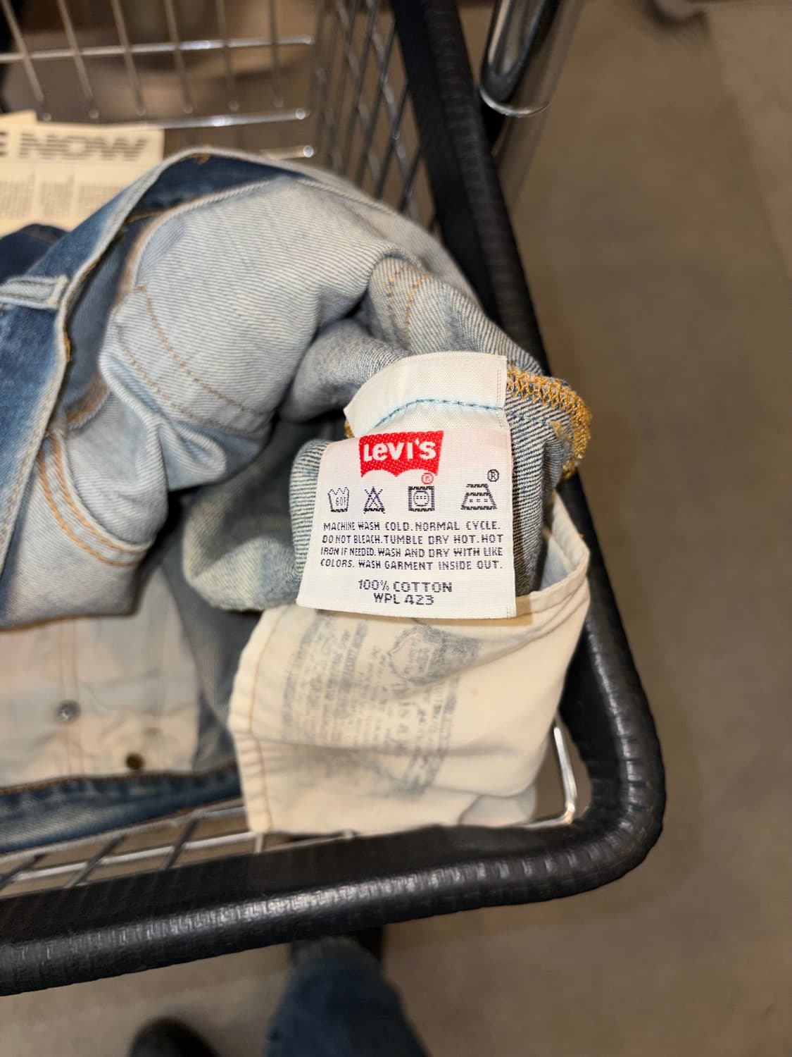 Early 00’s Levi’s 501 repair hard washed 상품이미지10