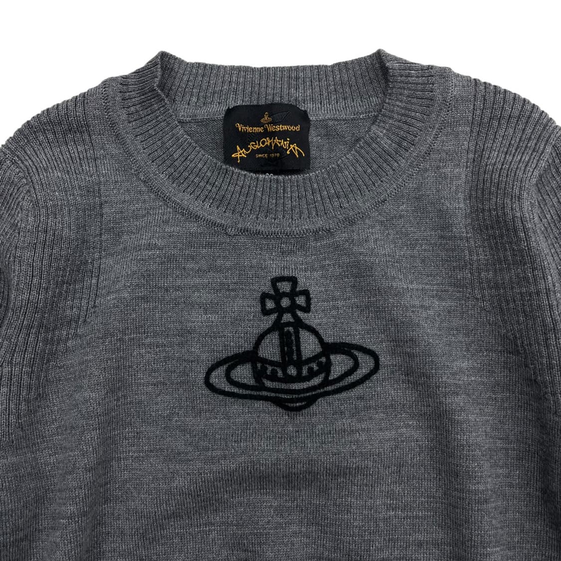 비비안웨스트우드 센터 빅로고 그레이 니트 38 상품이미지4