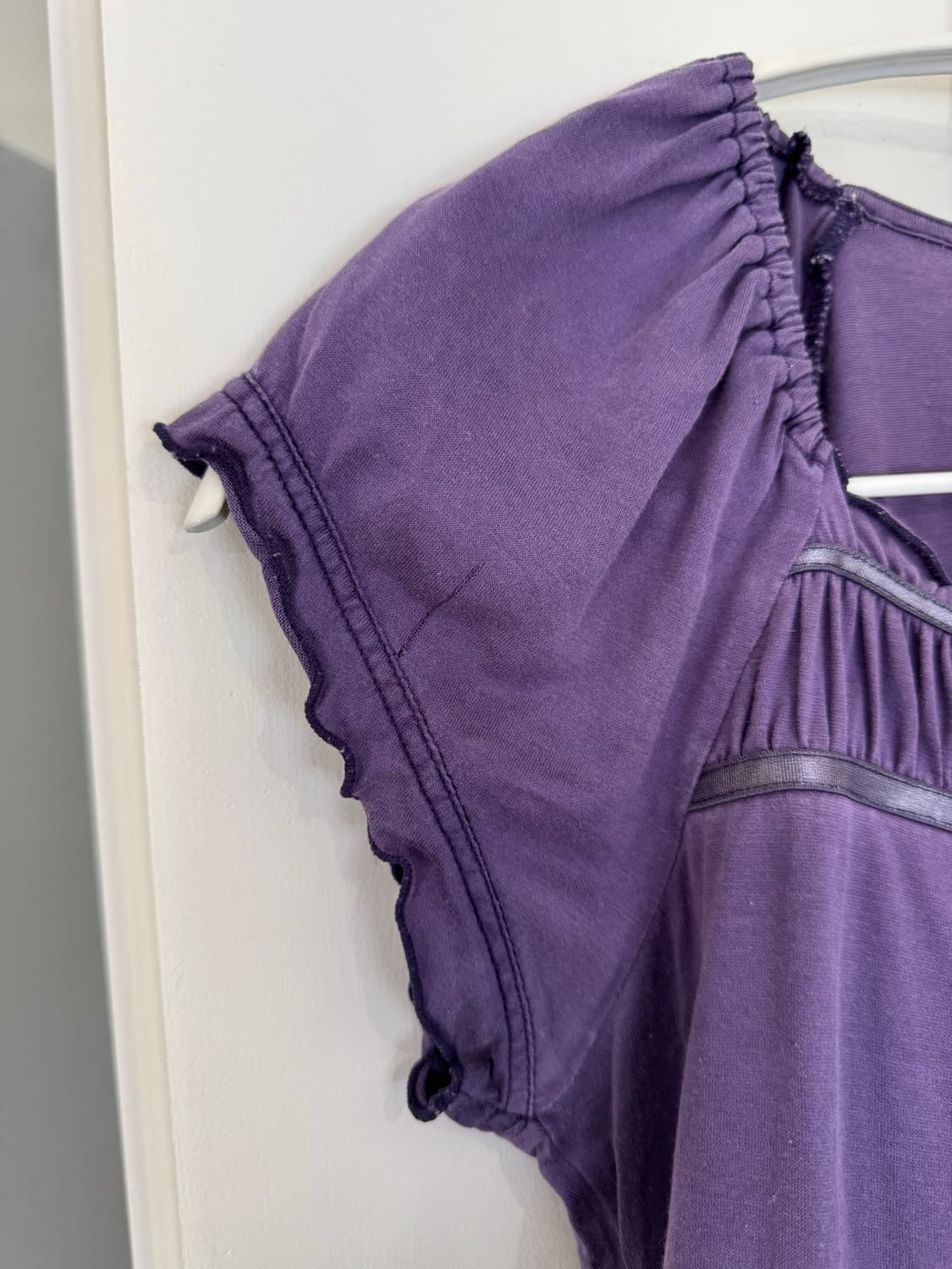 purple frill blouse 상품이미지9