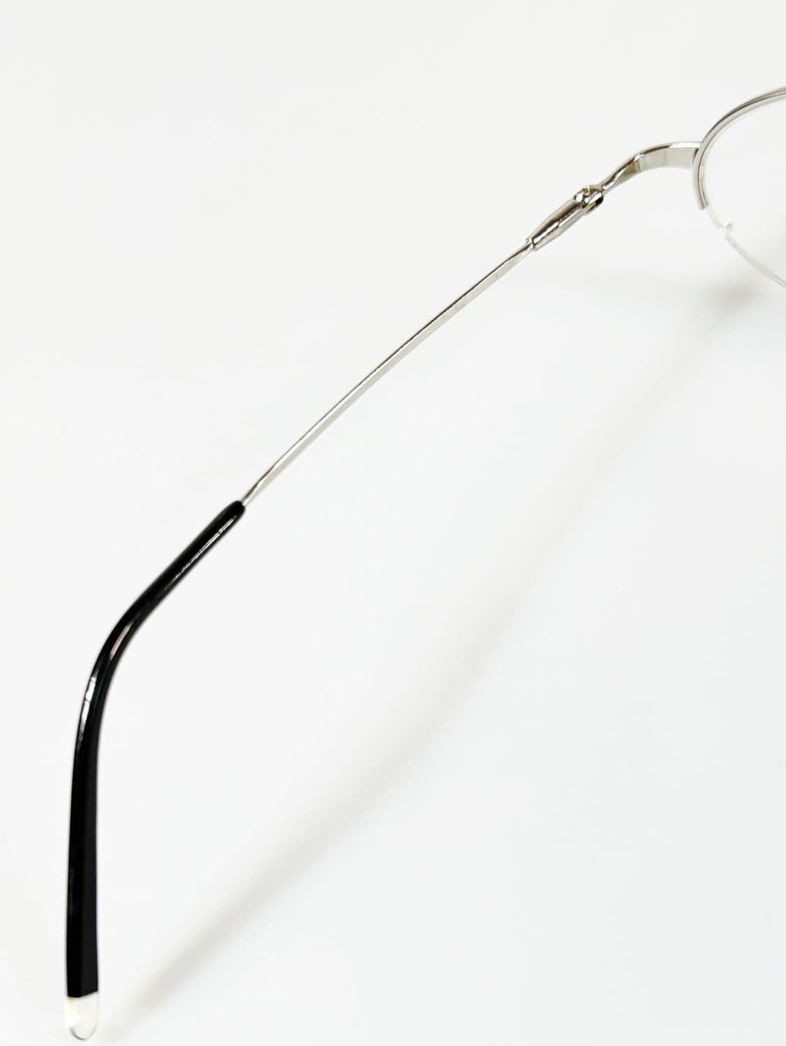 SEMONEMO 실버 메탈 티타늄 오벌 반무테 빈티지 안경 상품이미지7