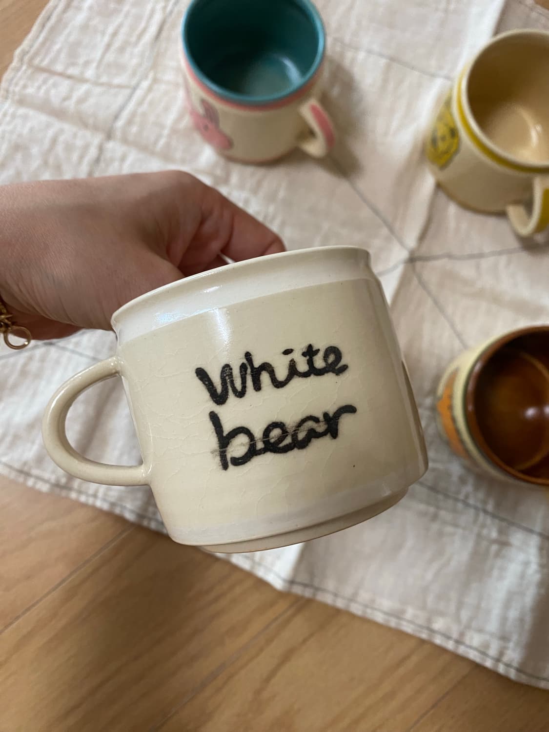 다이삭 머그컵 토끼,곰,사자,공룡 각 판매 상품이미지5